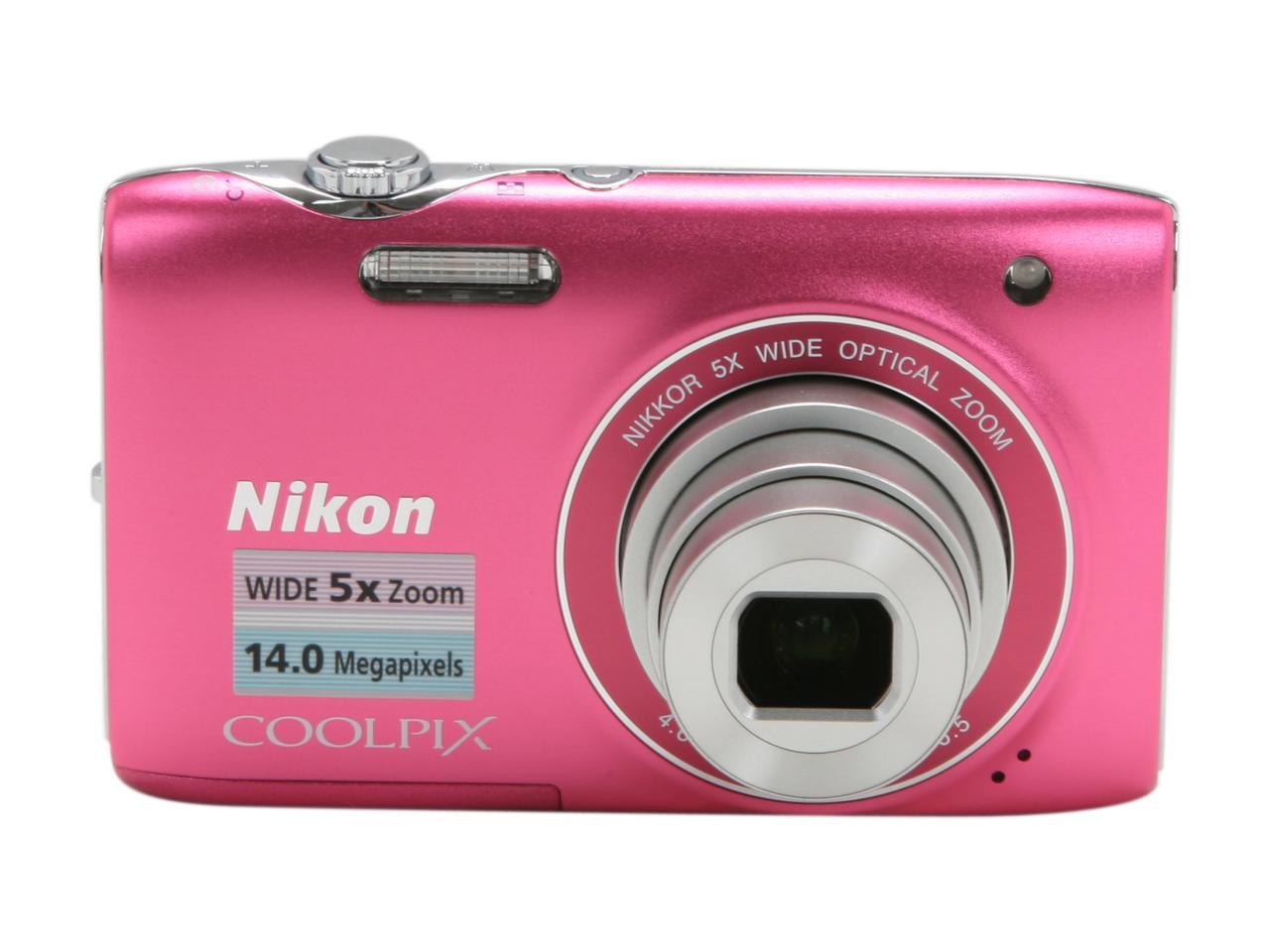 Nikon COOLPIX S3100 Pink 14.0 MP Digital Camera - Newegg.com