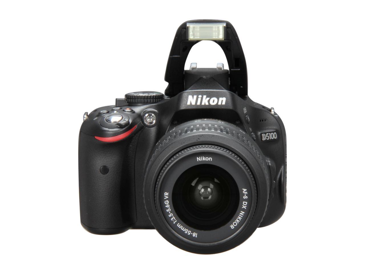 Nikon D5100 CMOS Digital SLR with 18-55mm f/3.5-5.6AF-S DX VR Nikkor ...