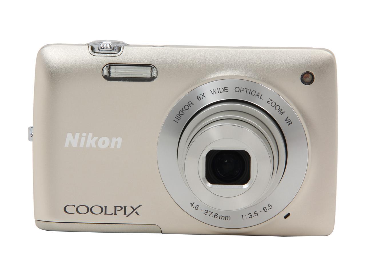 Nikon Coolpix S4300 Silver 16 MP 26mm Wide Angle Digital Camera ...