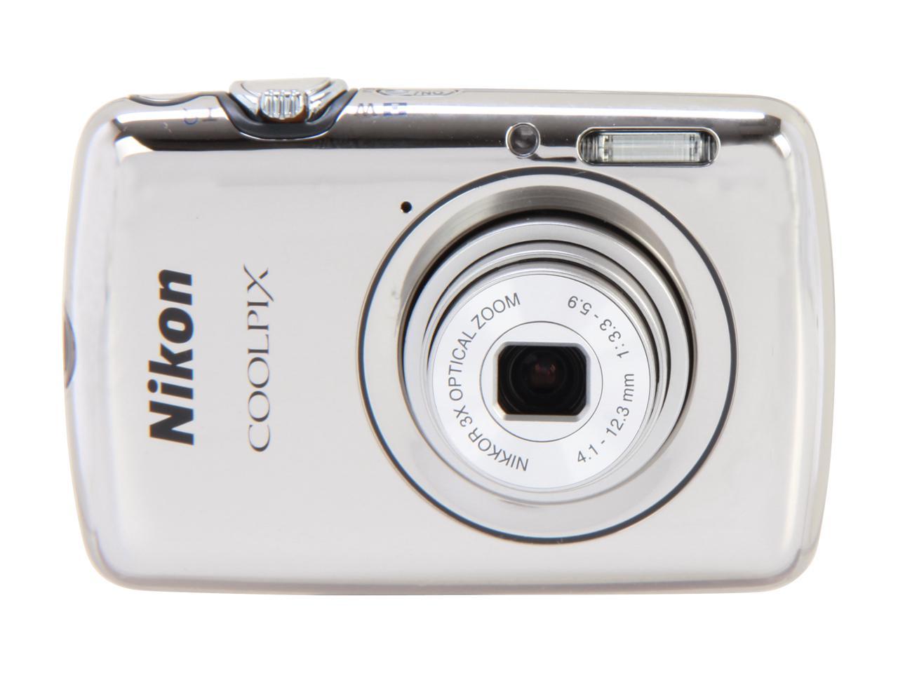 Nikon COOLPIX S01 Silver 10.1 MP Digital Camera - Newegg.com