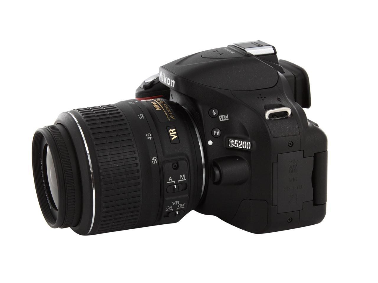 Nikon D5200 1503 Black Digital SLR Camera with 18-55mm VR Lens Kit