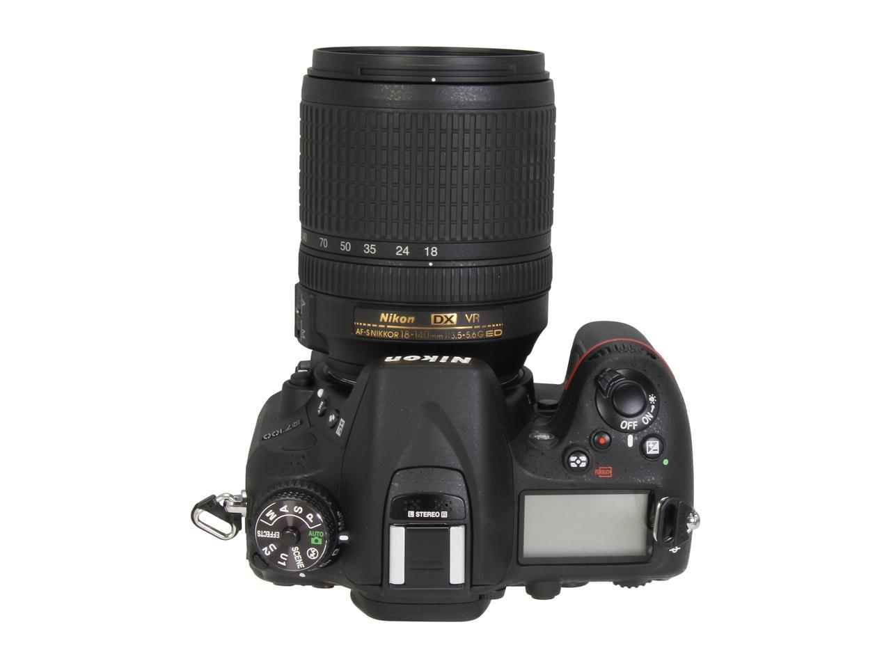 Nikon D7100 13302 Black Digital SLR w/ 18-140mm VR Lens - Newegg.com