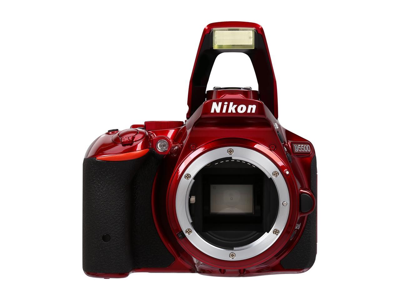 Open Box: Nikon D5500 1545 Red Digital SLR Camera - Body - Newegg.com