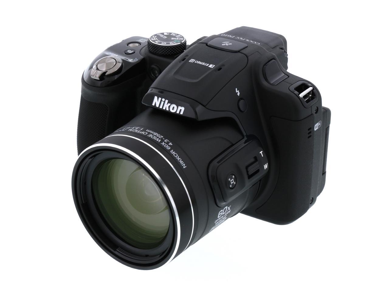 Open Box: Nikon COOLPIX P610 Black 16.00 MP 24mm Wide Angle 
