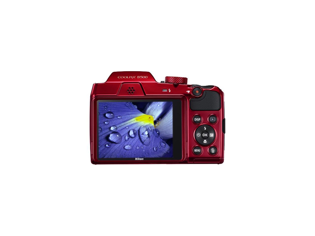 Nikon COOLPIX B500 Digital Camera (Red)