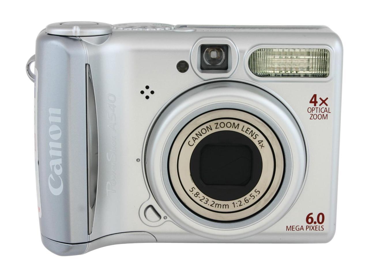 Canon PowerShot A540 Silver 6.0 MP Digital Camera - Newegg.com