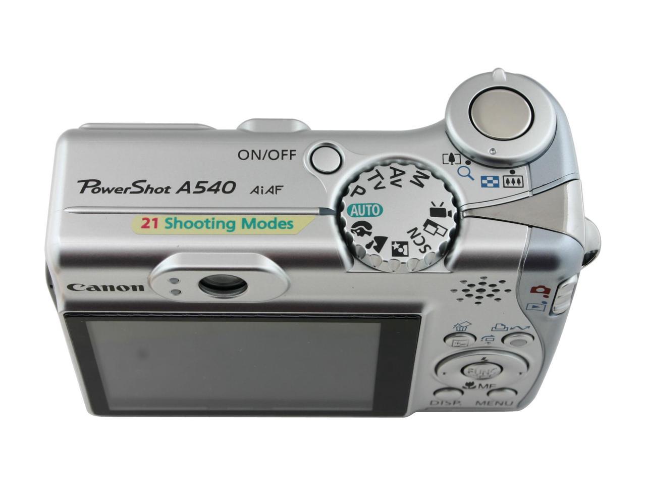 Canon PowerShot A540 Silver 6.0 MP Digital Camera - Newegg.com