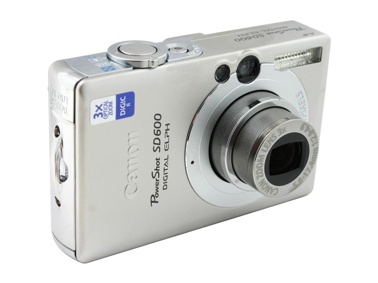 Canon PowerShot SD600 Silver 6.0 MP Digital Camera
