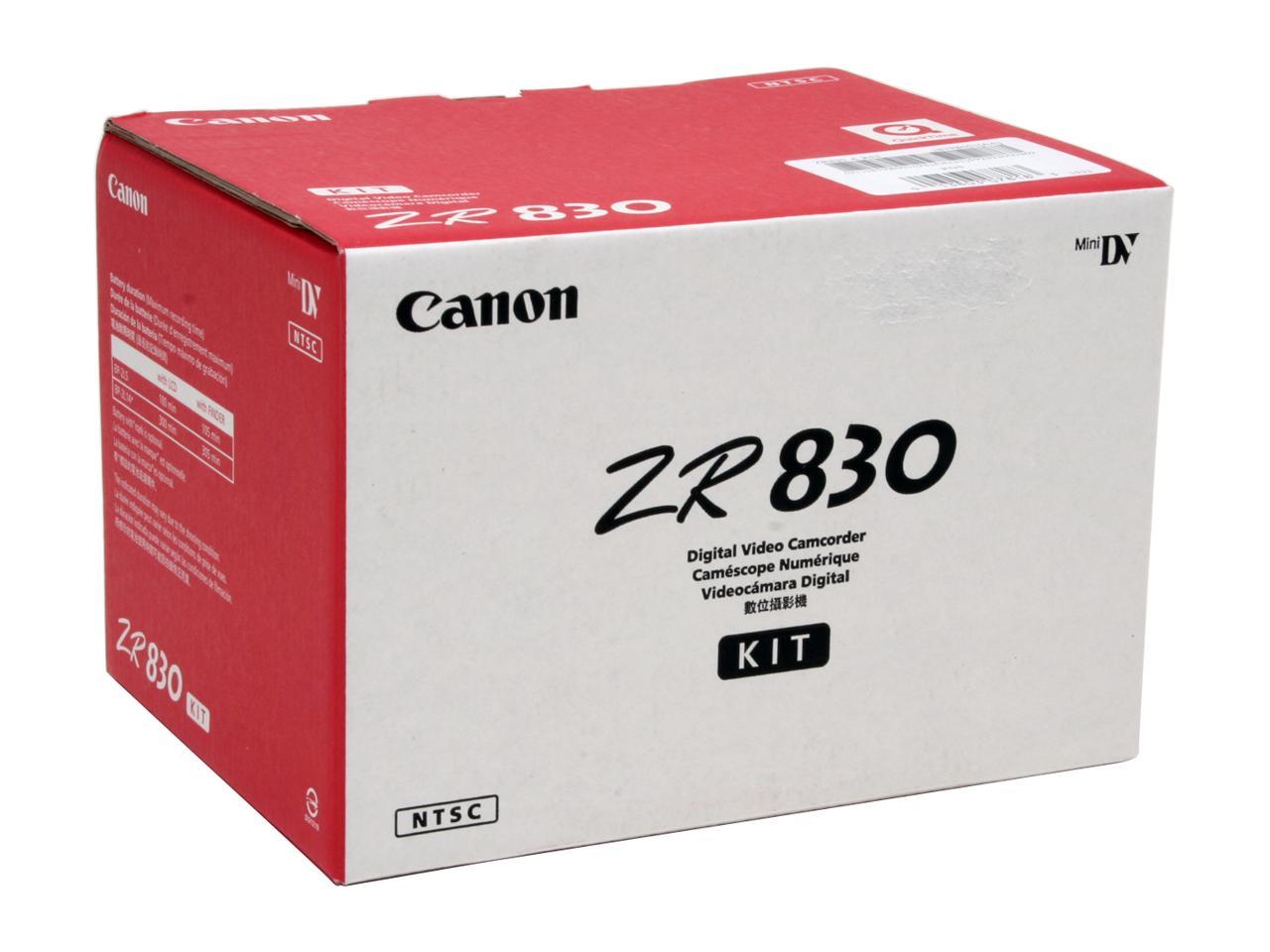 Canon ZR830 MiniDV Camcorder - Newegg.com