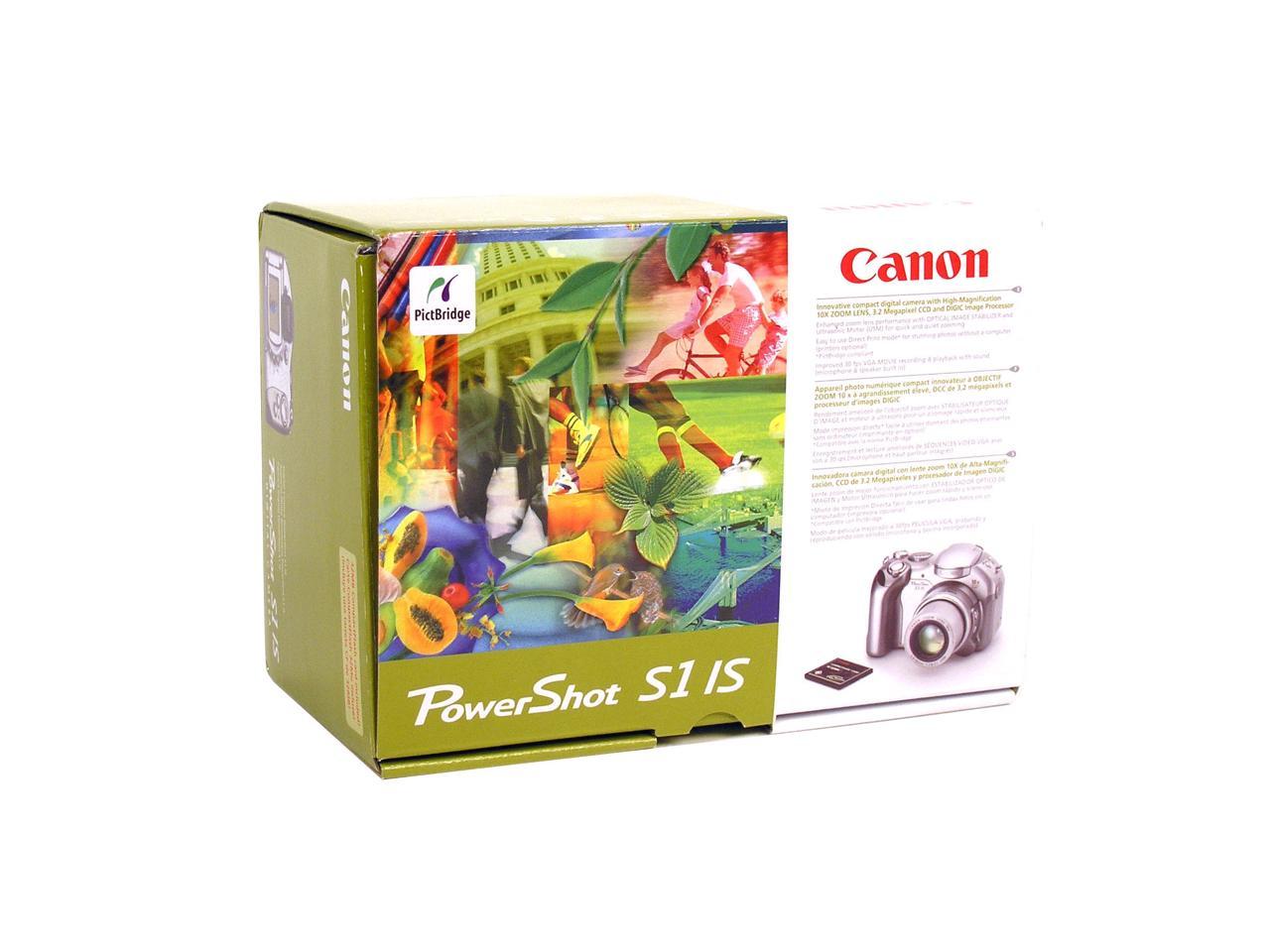 Canon PowerShot S1 IS Silver 3.2MP Digital Camera