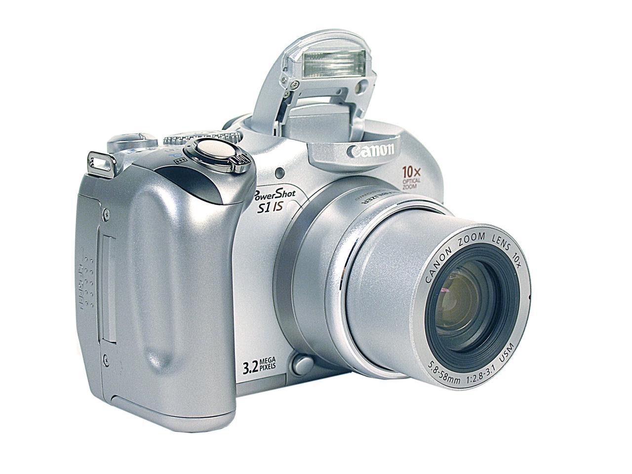 Onverbiddelijk Resoneer Klagen Canon PowerShot S1 IS Silver 3.2MP Digital Camera - Newegg.com