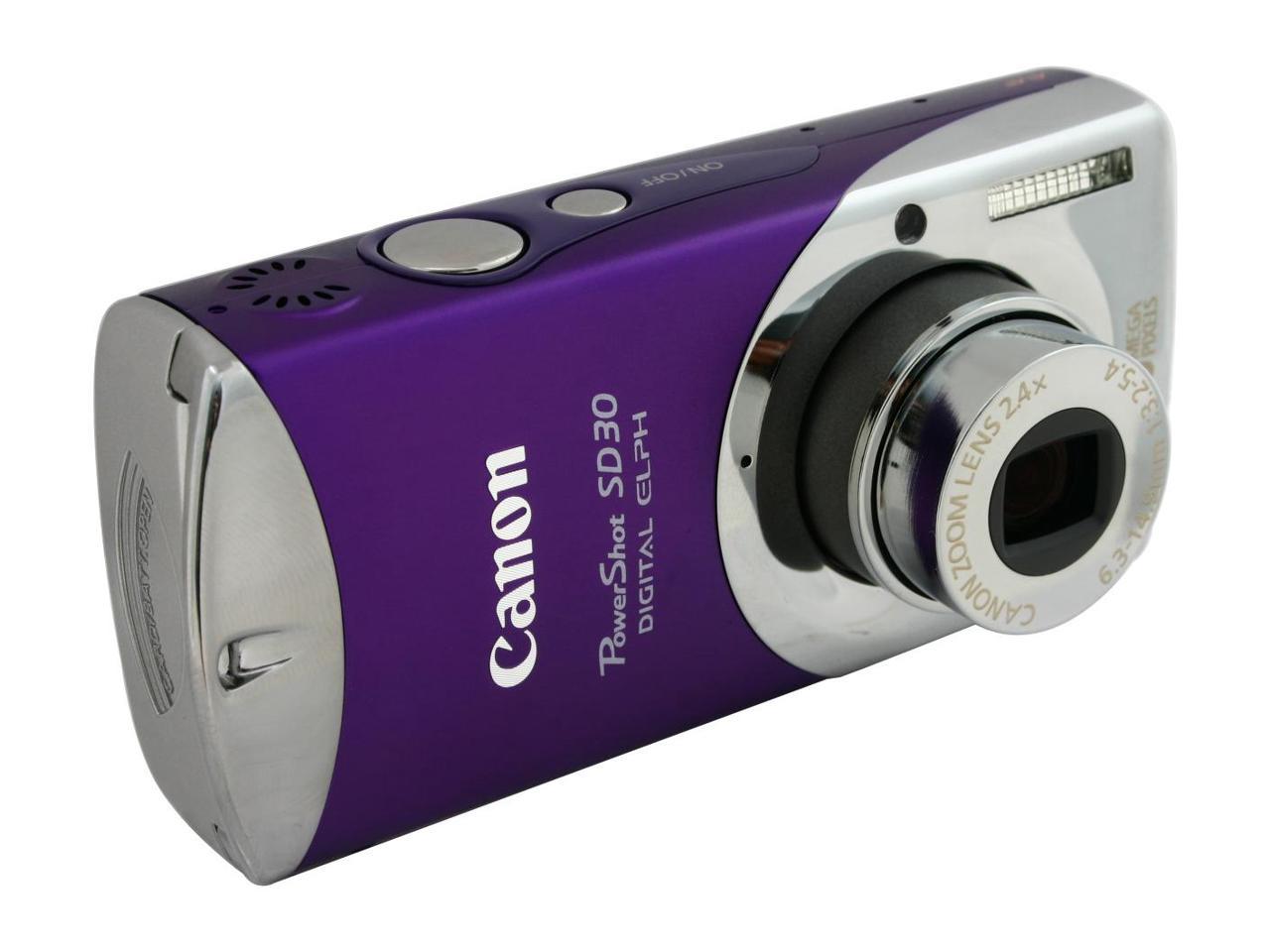 Canon SD30 Vivacious Violet 5.0 MP Digital Camera - Newegg.com