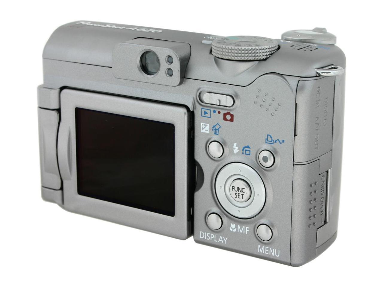 Canon PowerShot A620 Silver 7.1 MP Digital Camera - Newegg.com