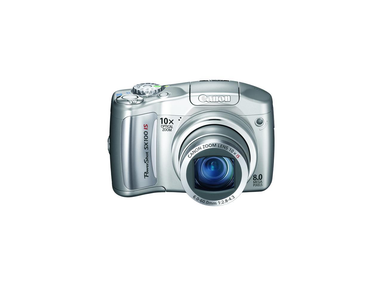 Canon PowerShot SX100 Silver 8.0 MP Camera - Newegg.com