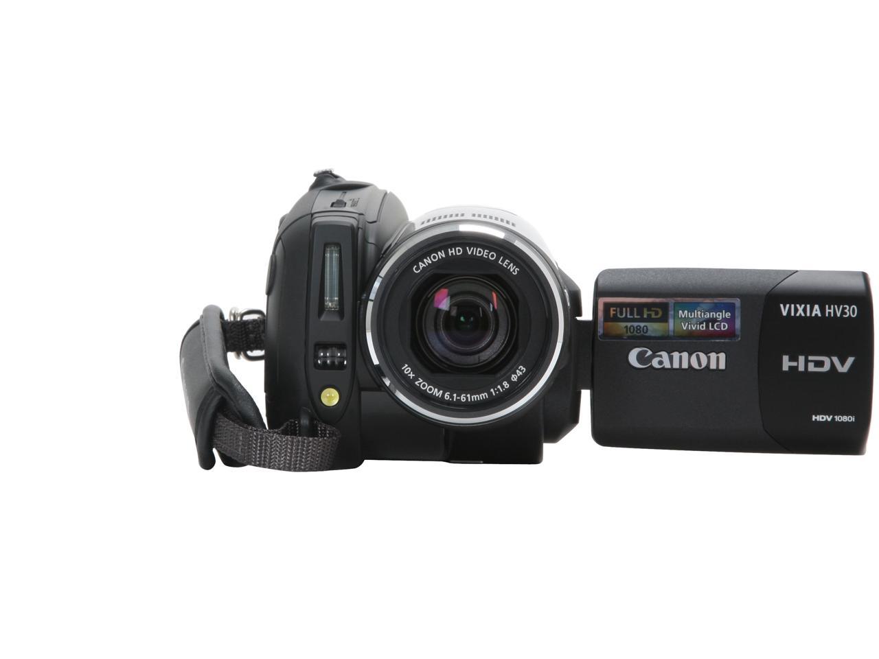 Canon VIXIA HV30 Black HDV Camcorder