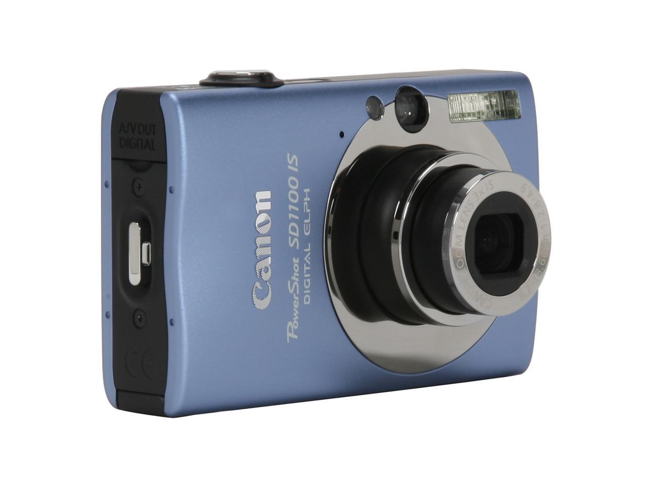 Canon PowerShot SD1100 IS Blue 8.0 MP Digital Camera - Newegg.com