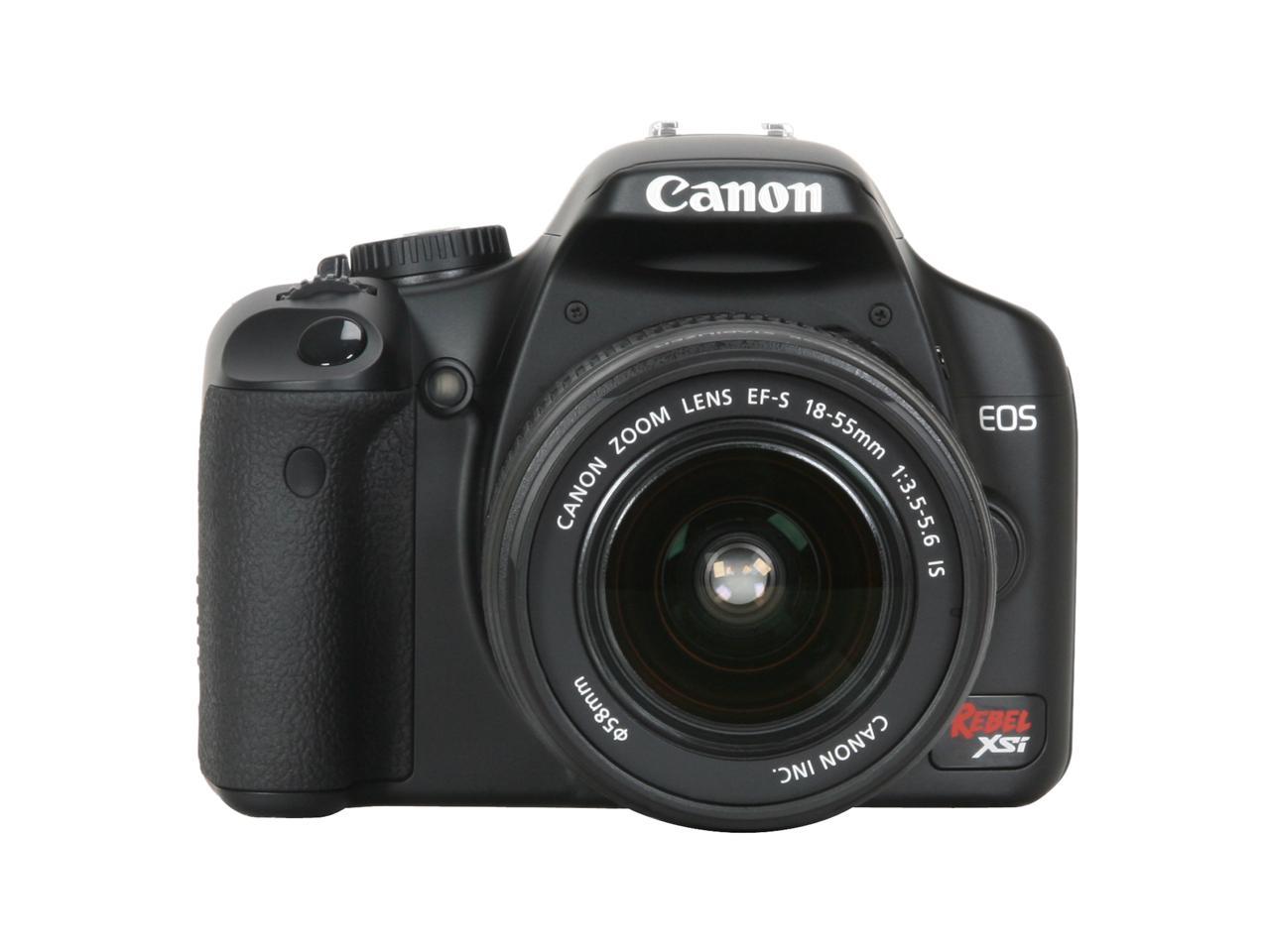 Canon EOS Rebel XSi 12.20 MP Digital SLR Camera w/EF-S 18-55mm f/3.5-5. ...