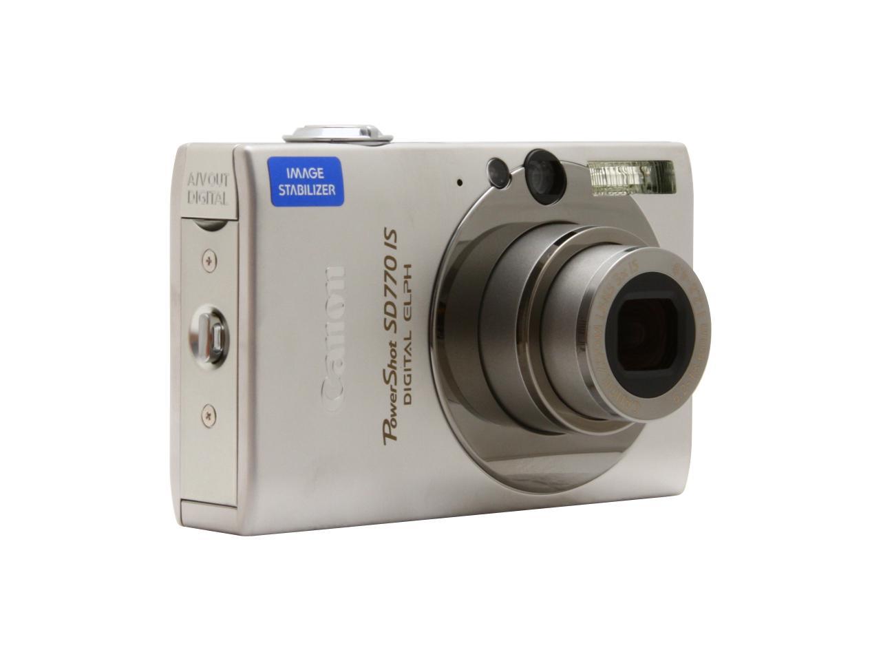 Canon PowerShot SD770 IS Silver 10 MP Digital Camera - Newegg.com