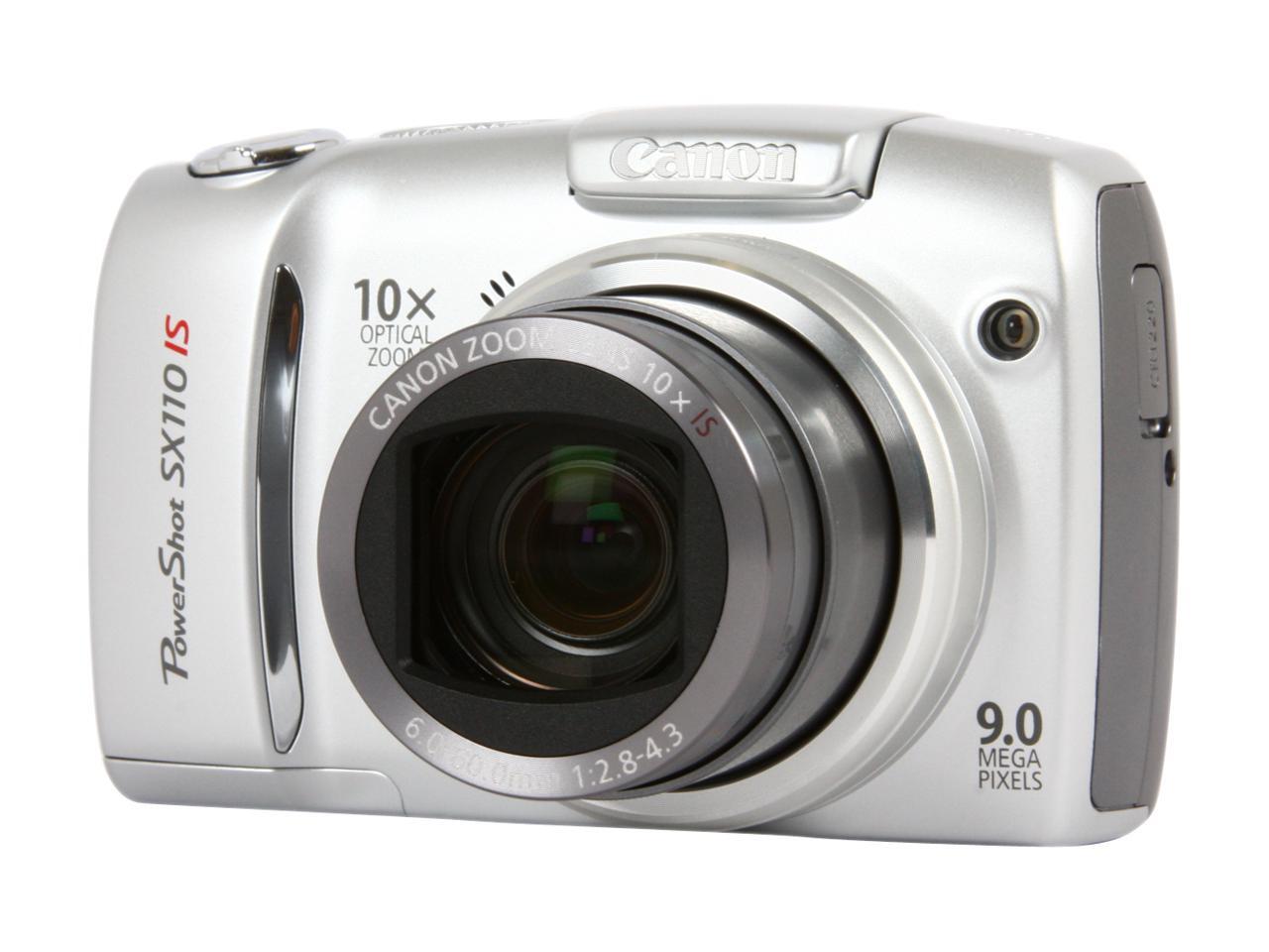 Canon PowerShot SX110 IS Silver 9 MP Digital Camera