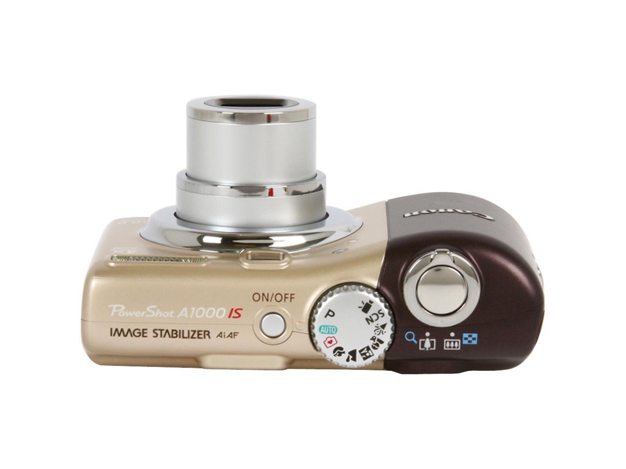 Canon PowerShot A1000 IS Brown 10.0 MP Digital Camera - Newegg.com
