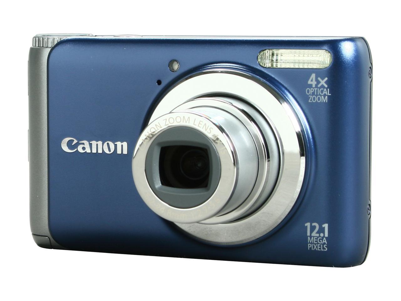 Canon PowerShot IS Blue 12.1 MP Digital Camera - Newegg.com