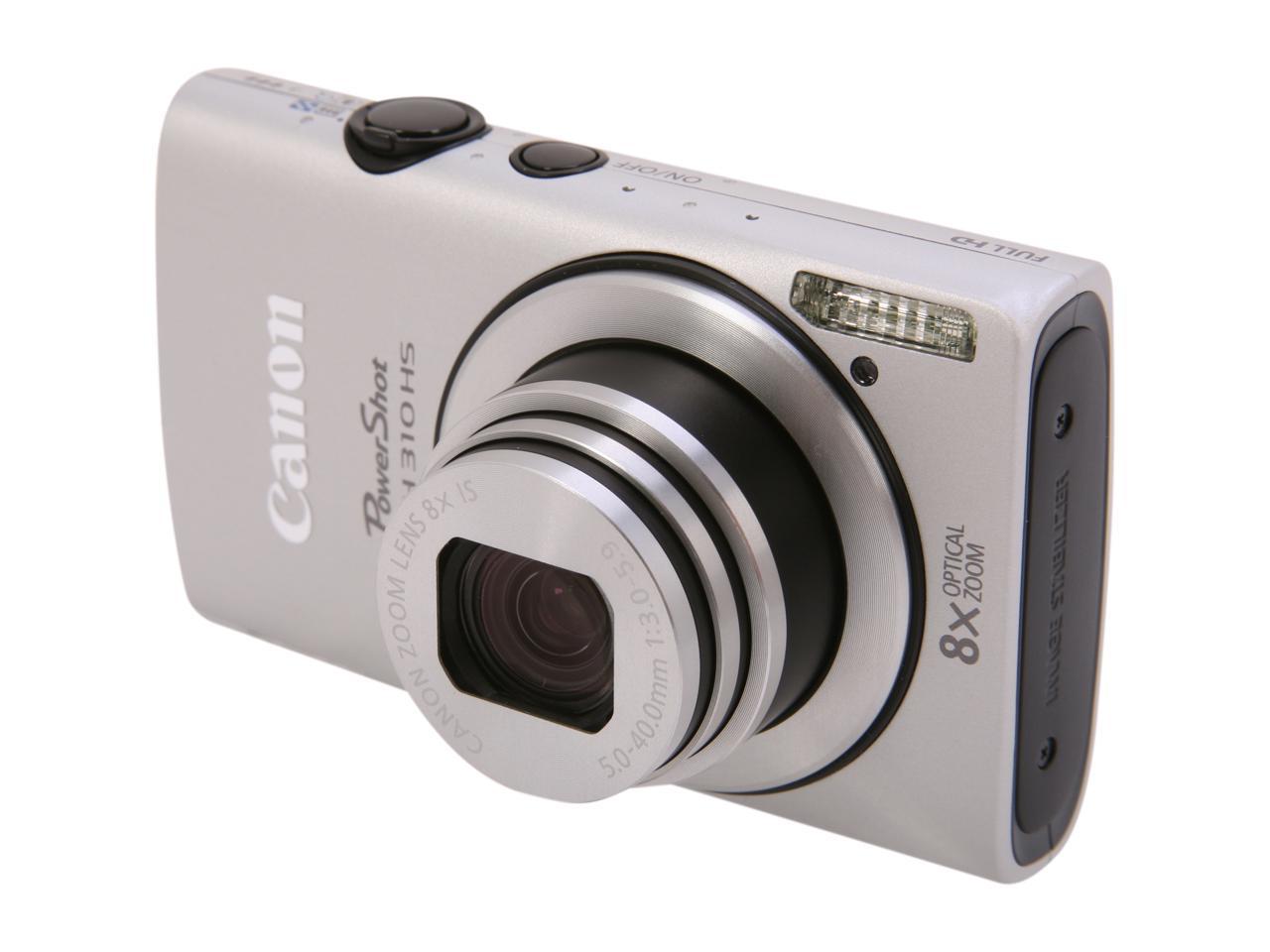 Canon PowerShot ELPH 310 HS Silver 12.1 MP 28mm Wide Angle Digital