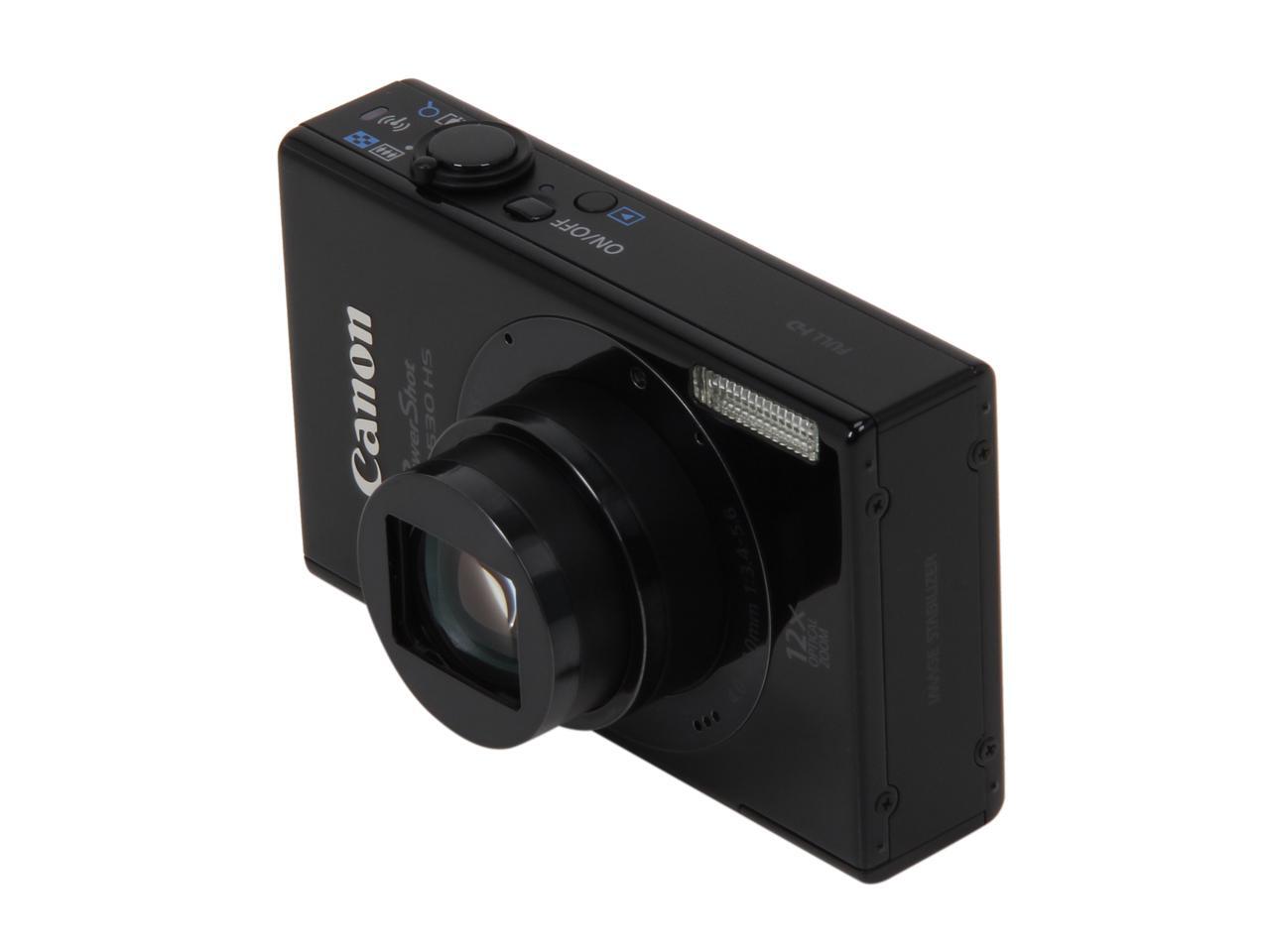 Canon PowerShot ELPH 530 HS Black 10.1 MP 28mm Wide Angle Digital