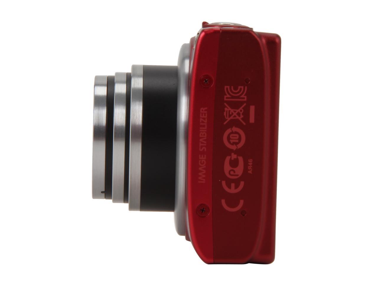 Canon PowerShot A4000 IS Red 16.0 MP 28mm Wide Angle Digital Camera