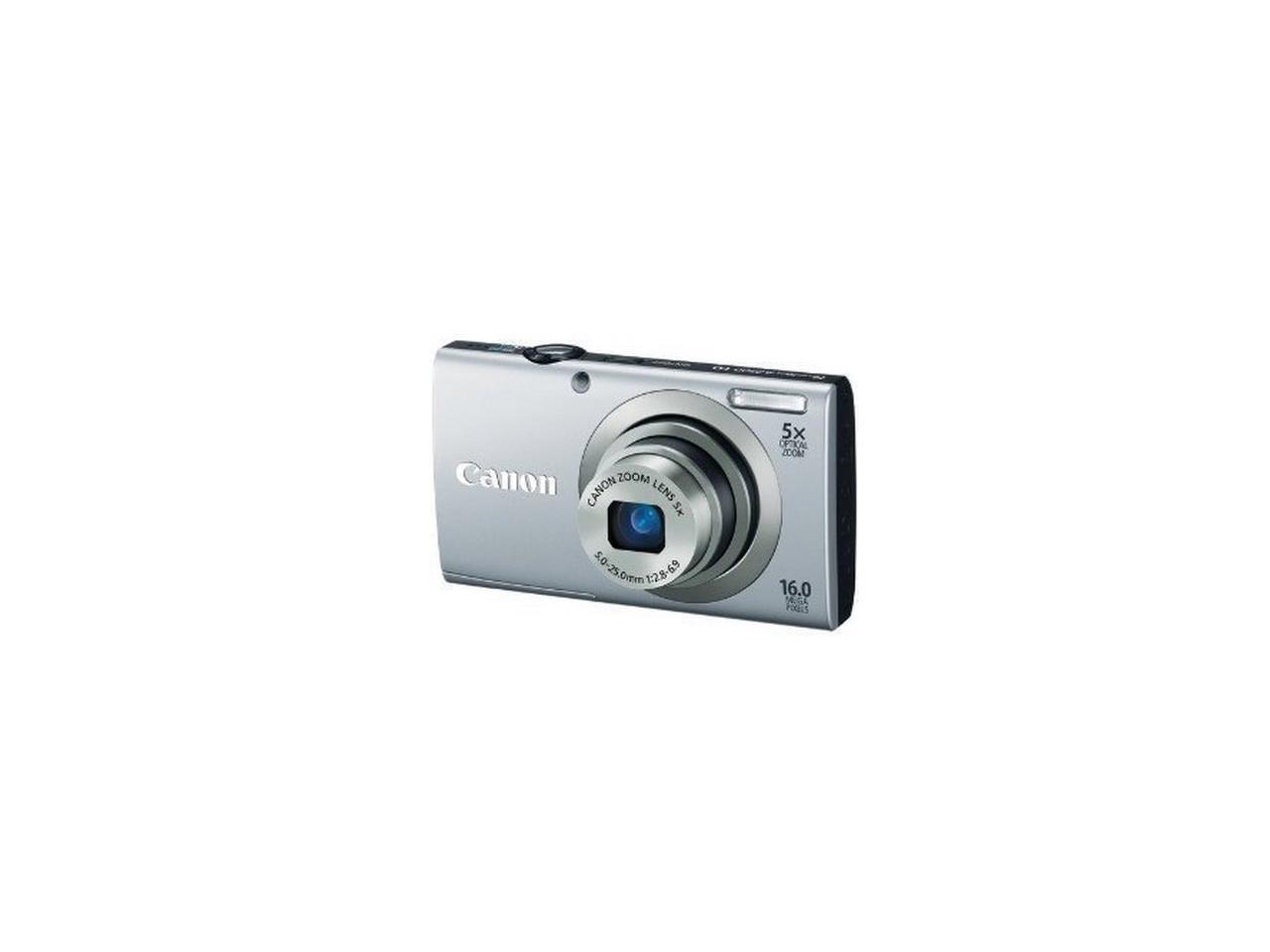 Canon Powershot A2300 Silver 16.0 Mp 28mm Wide Angle Digital Camera 