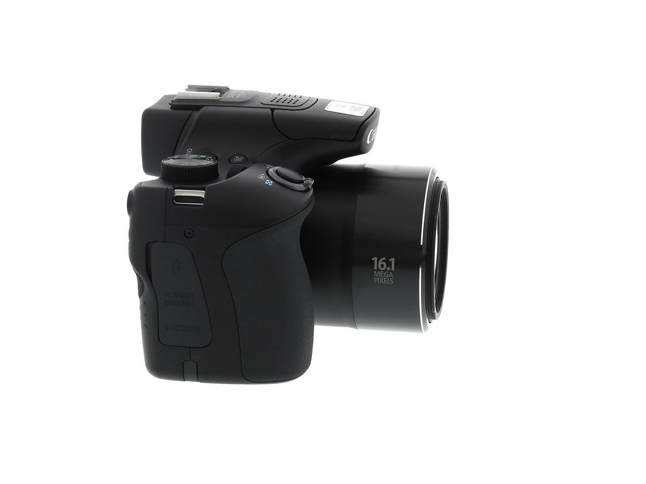 Canon Powershot Sx60 Hs Black 16 1 Mp Wide Angle Digital Camera Hdtv Output Newegg Com