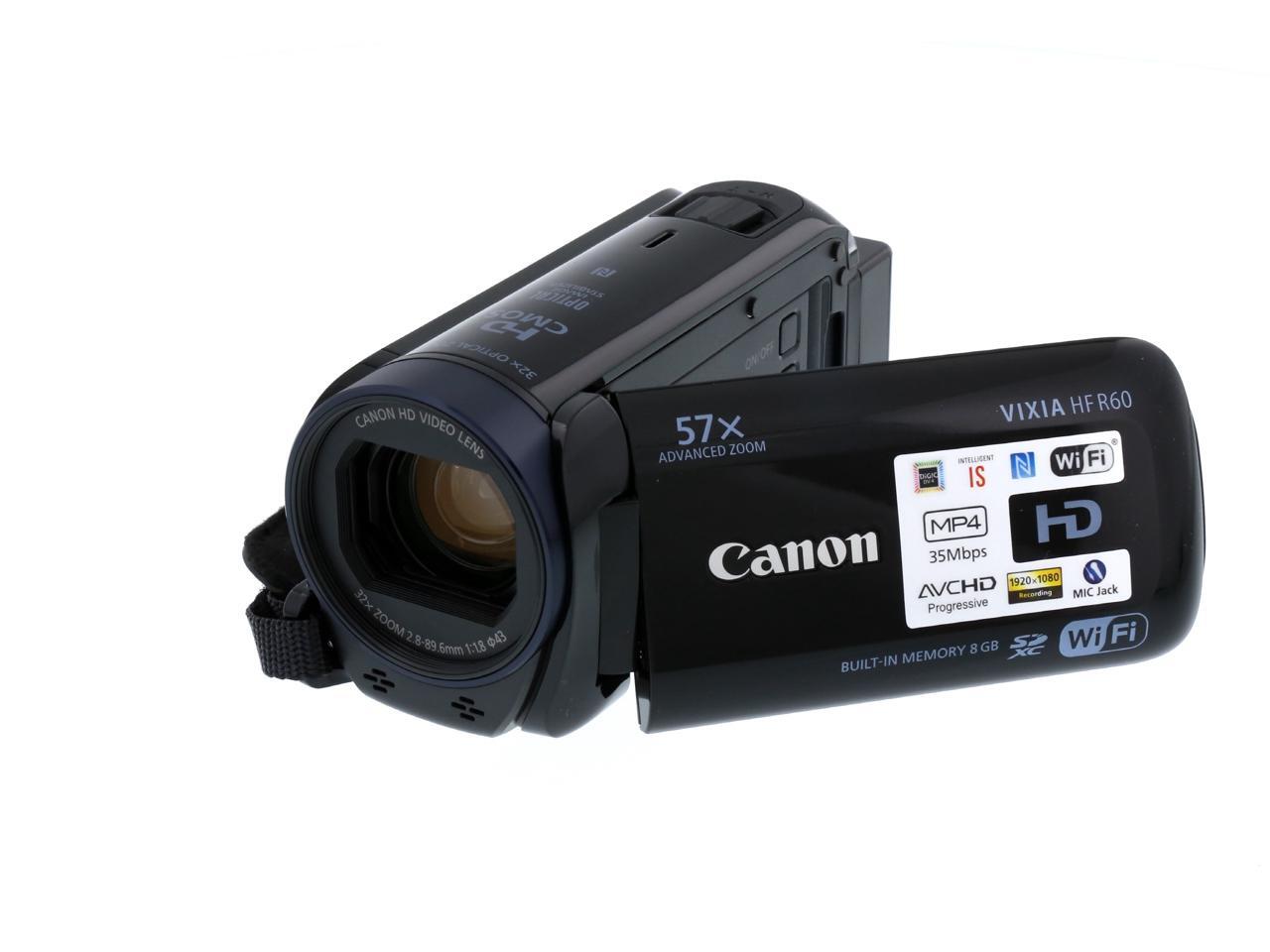 Canon VIXIA HF R60 0279C001 Black Full HD HDD/Flash Memory Camcorder