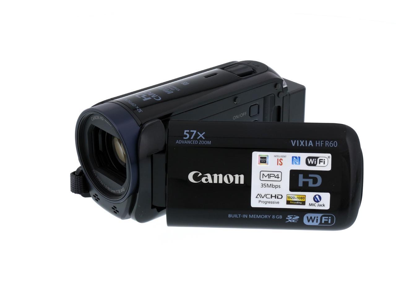 Canon VIXIA HF R60 0279C001 Black Full HD HDD/Flash Memory Camcorder
