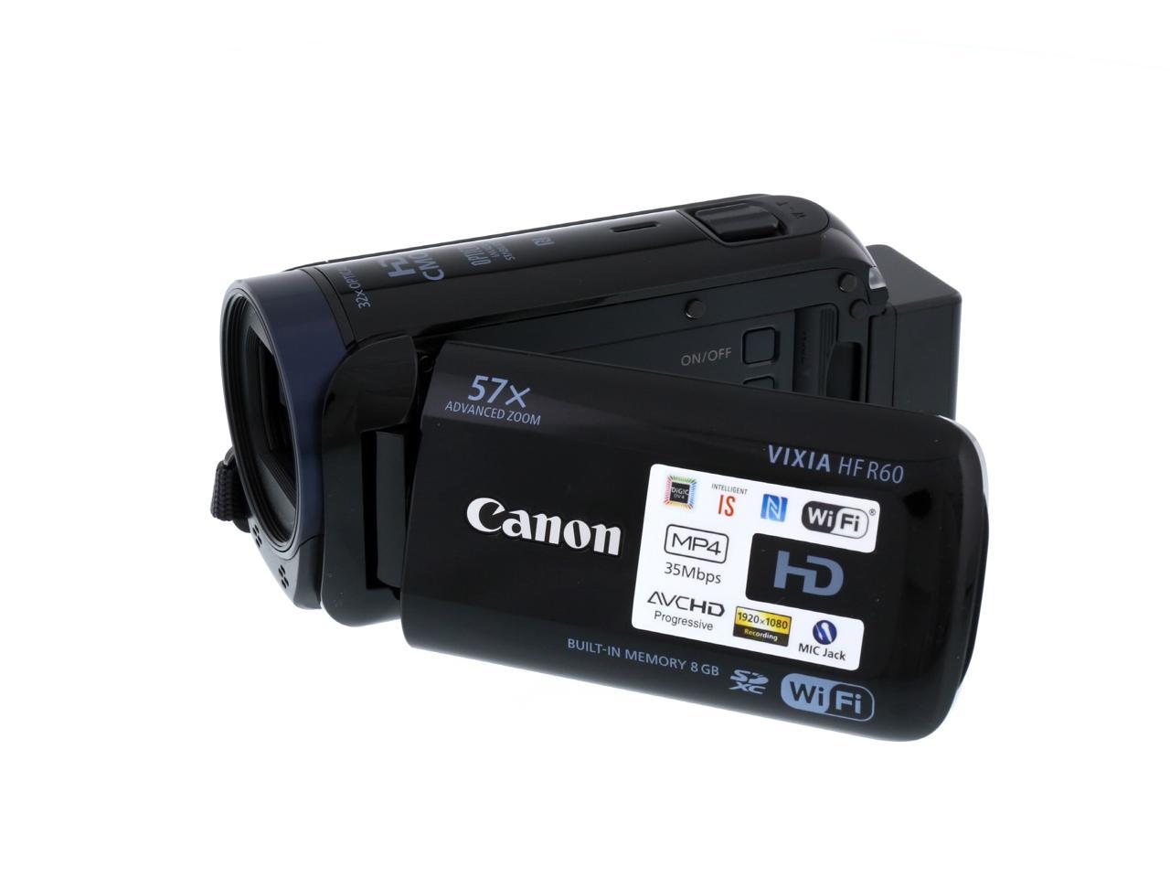 Canon VIXIA HF R60 0279C001 Black Full HD HDD/Flash Memory Camcorder