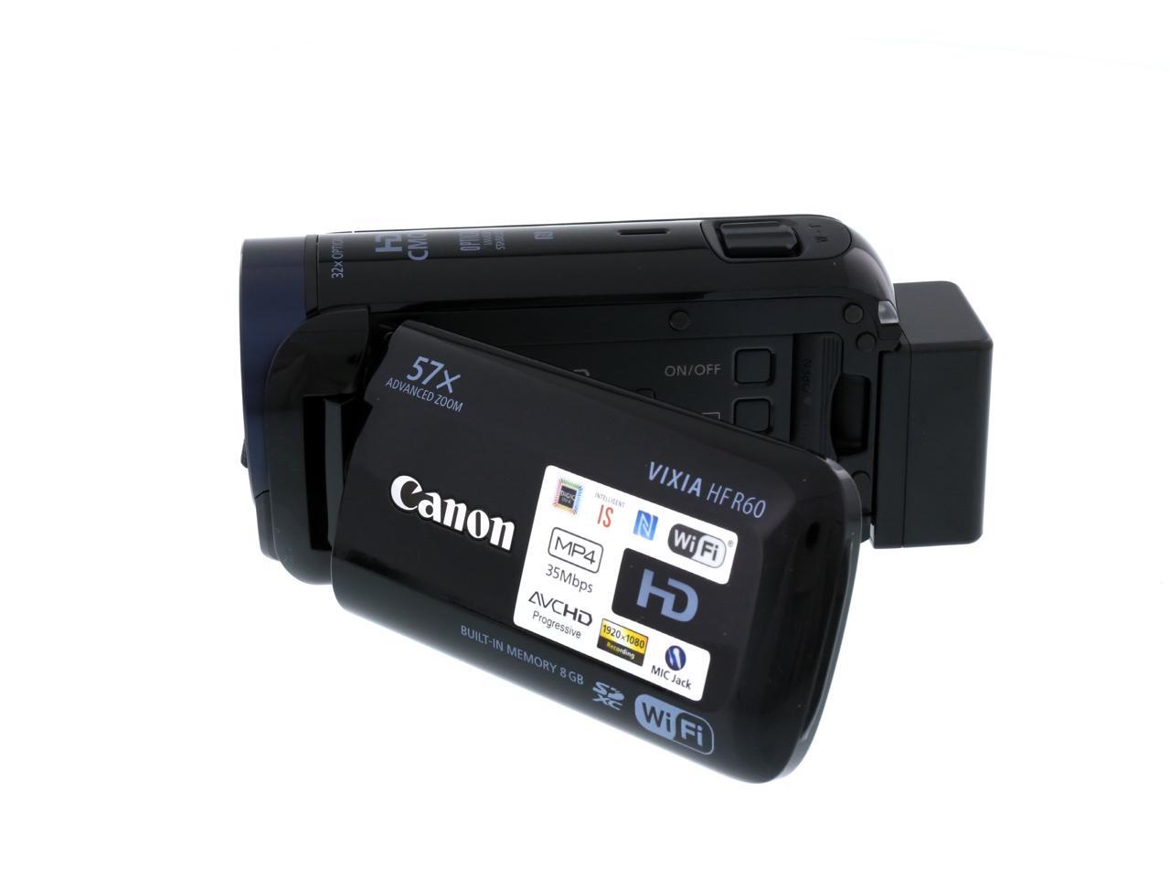 Canon VIXIA HF R60 0279C001 Black Full HD HDD/Flash Memory Camcorder