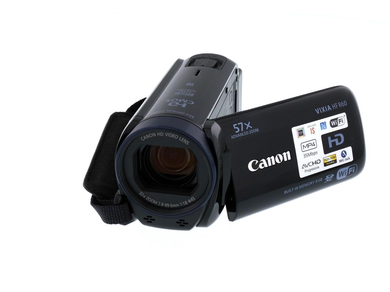 Canon VIXIA HF R60 0279C001 Black Full HD HDD/Flash Memory Camcorder