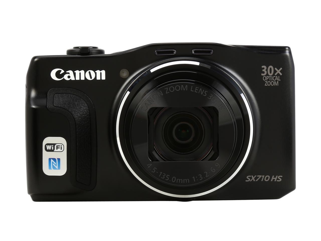 Canon PowerShot SX710 HS Black 20.3 MP 25mm Wide Angle High-End
