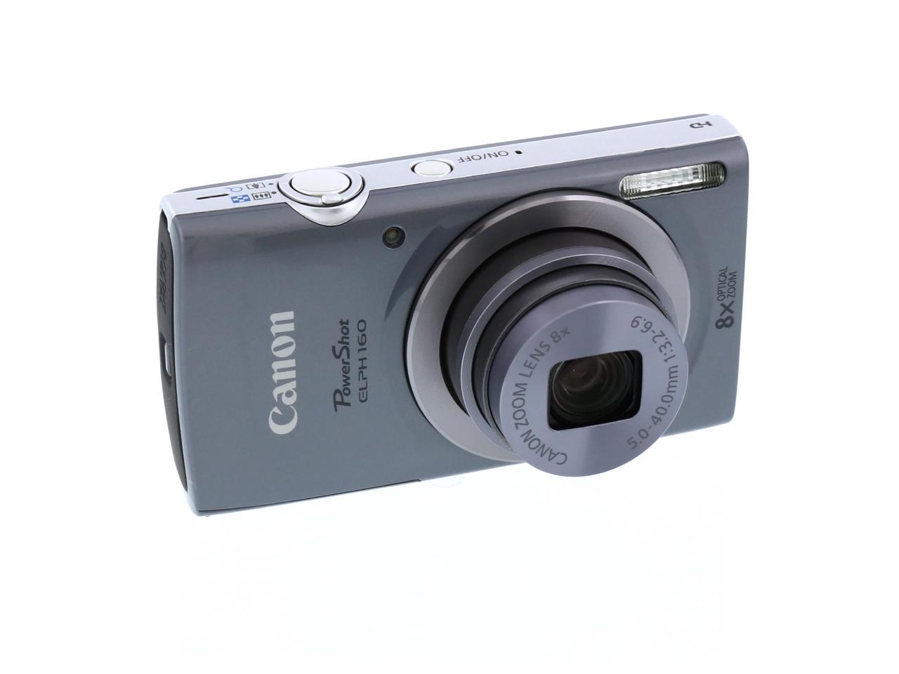 Canon Powershot Elph 160 Silver 20.0 Mp 28mm Wide Angle Digital Camera 