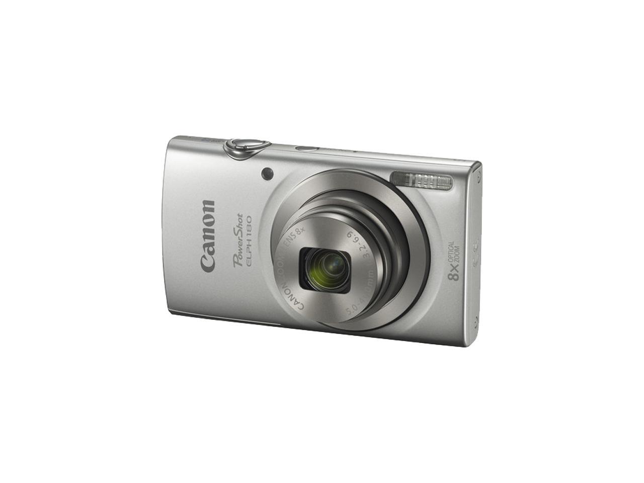 Canon PowerShot ELPH 180 Digital Camera Silver Newegg.ca