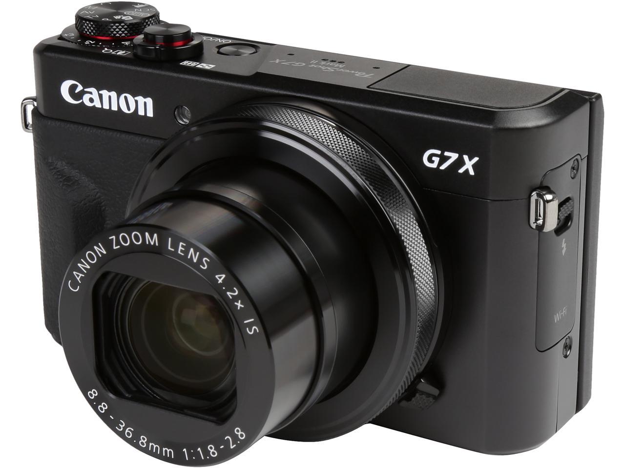 Digital Camera G7 X Mark II- Black - Newegg.com