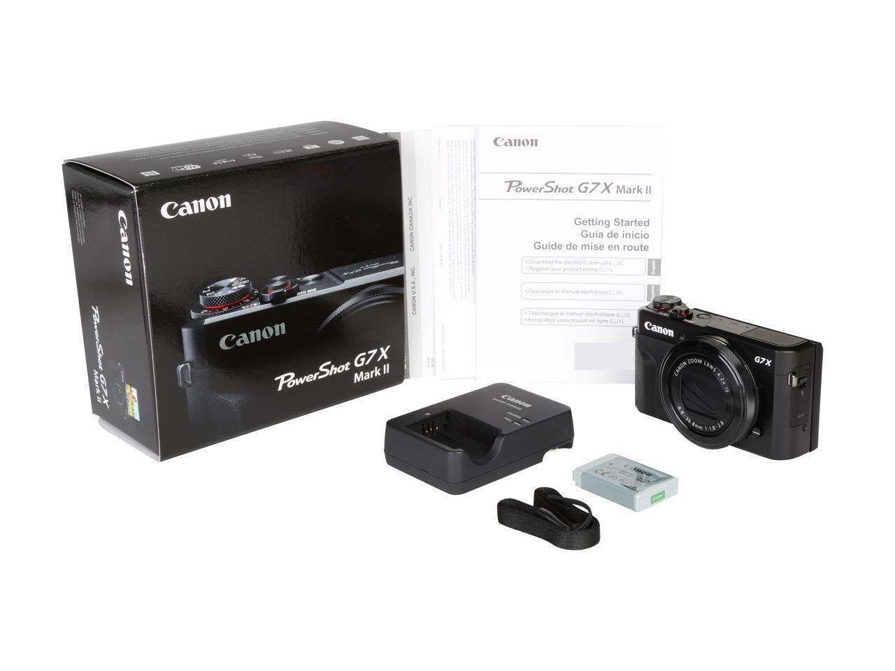 Canon PowerShot Digital Camera G7 X Mark II Black