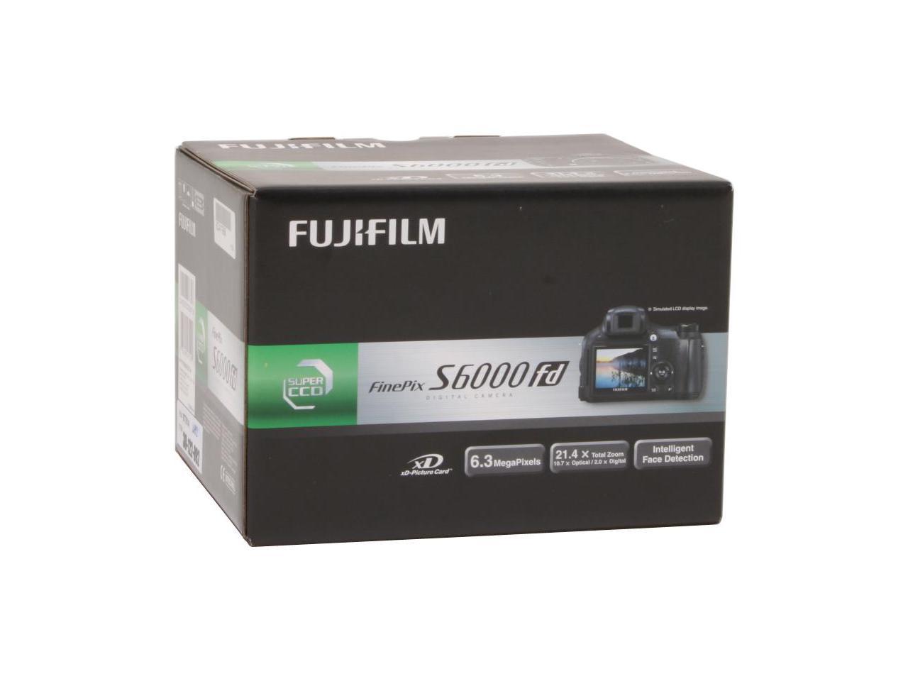 FUJIFILM FinePix S6000fd Black 6.3 MP Digital Camera