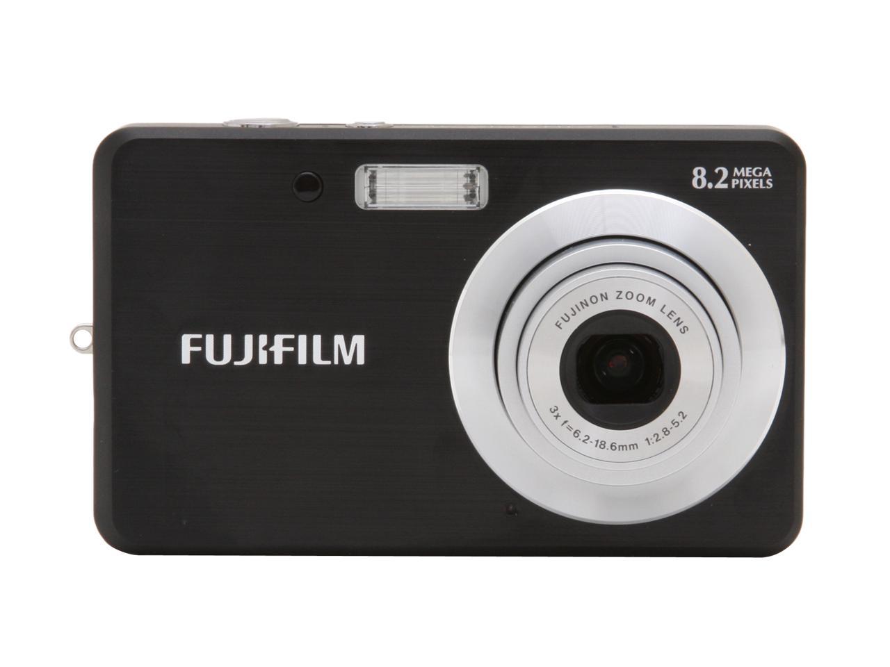 FUJIFILM FinePix J10 Black 8.0 MP Digital Camera - Newegg.com