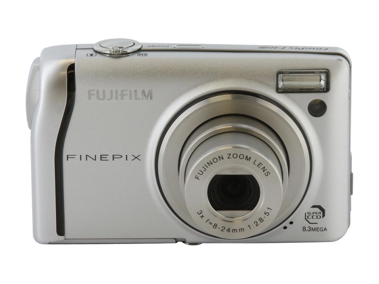 Refurbished: FUJIFILM FinePix F40fd Silver 8.3 MP Digital Camera ...