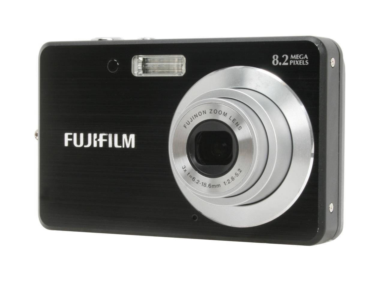 Refurbished: FUJIFILM FinePix J10 Black 8.0 MP Digital Camera with FREE ...