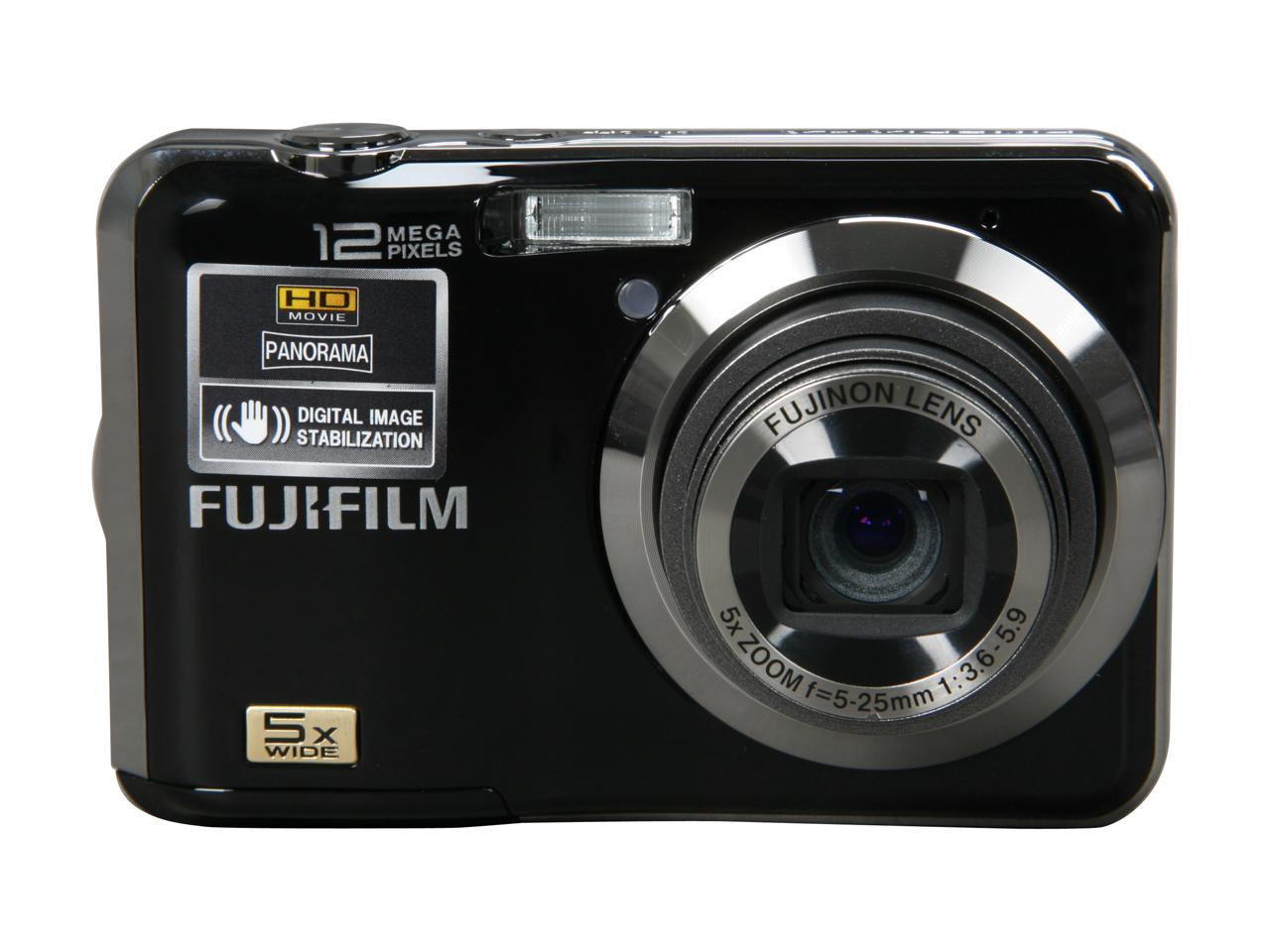 Fujifilm Finepix Ax200 Black 12 Mp 28mm Wide Angle Digital Camera 