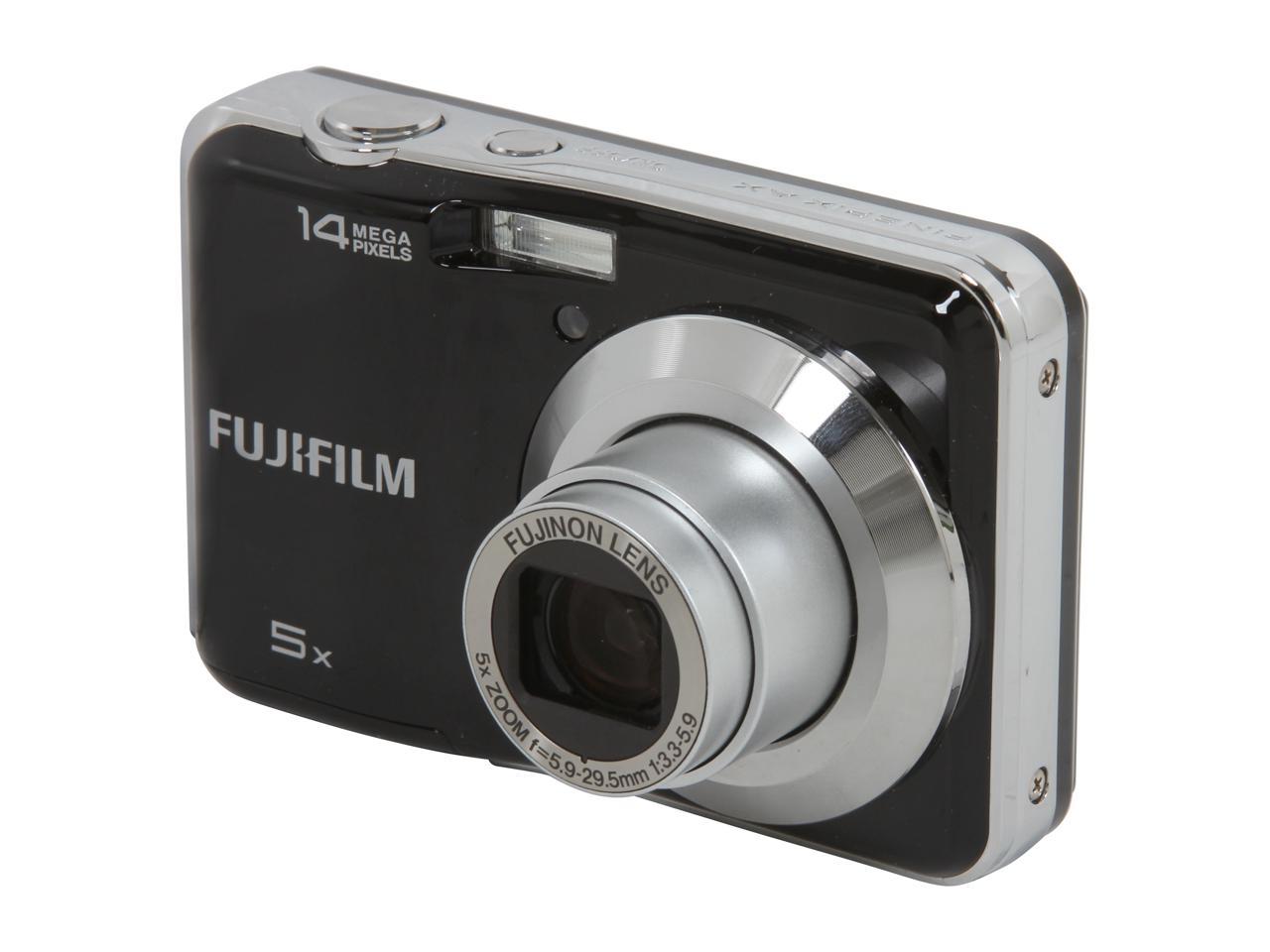 Refurbished: Fujifilm Ax300 Black 14.0 Mp Wide Angle Digital Camera 