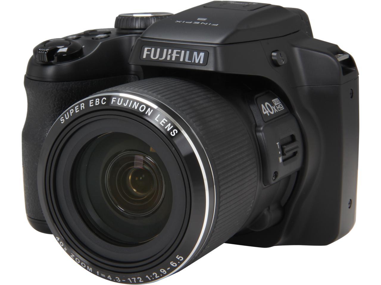 FUJIFILM FinePix S8200 Black 16.2 MP 24mm Wide Angle Digital Camera ...