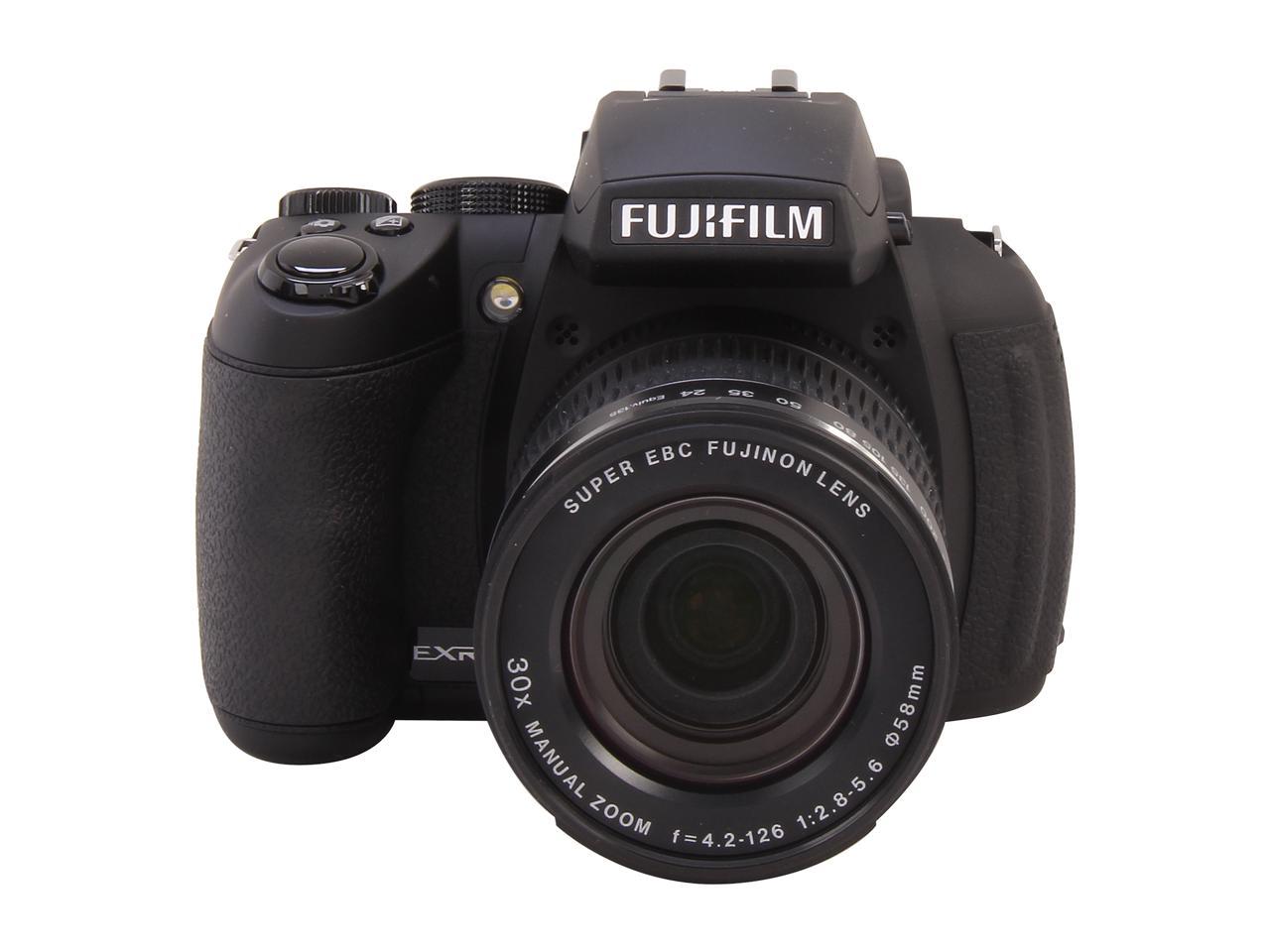 FUJIFILM FinePix HS35EXR Black 16 MP 24mm Wide Angle Digital Camera ...