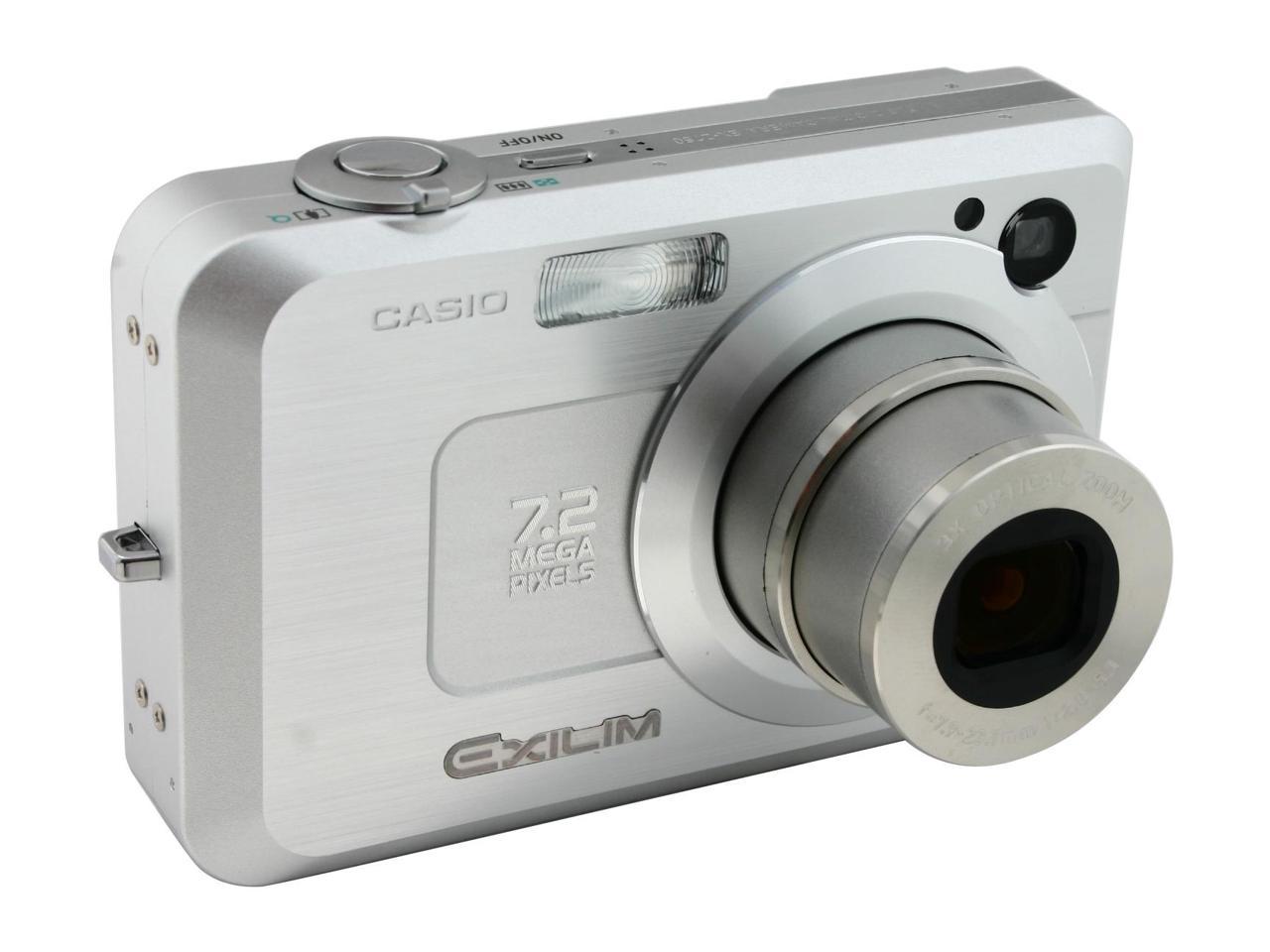 Graan Refrein Edele CASIO Exilim EX-Z750 Silver 7.2MP Digital Camera - Newegg.com