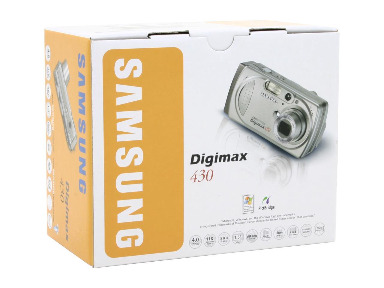 SAMSUNG Digimax 430 Silver 4.0MP Digital Camera